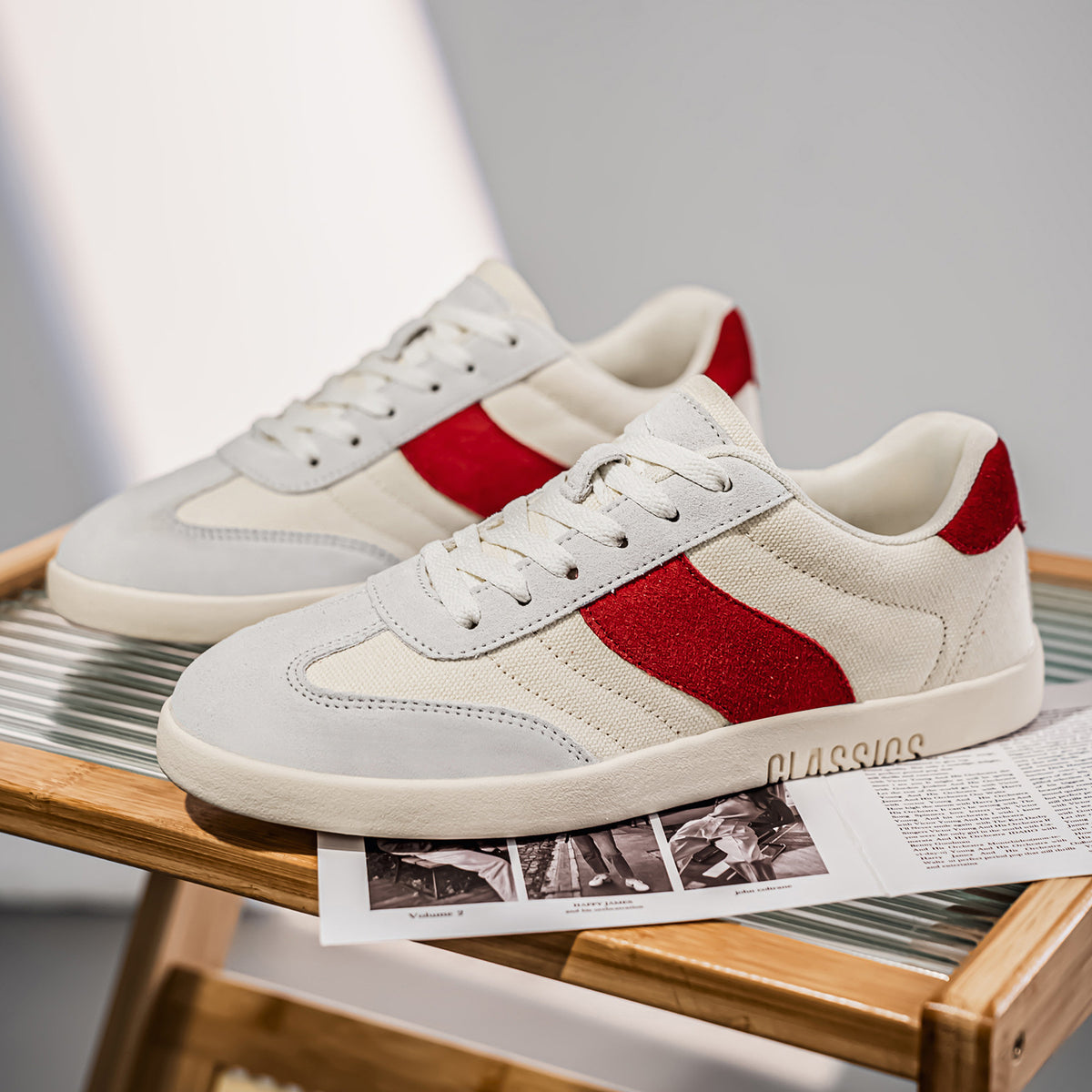 Men's Colour-Block Casual Sneakers — product view