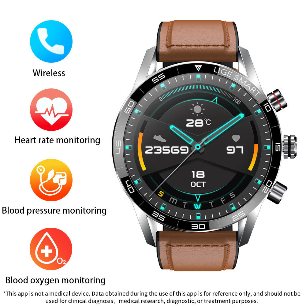 Men's Business-Style Bluetooth Smartwatch