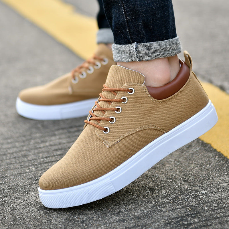 Men's Flat Canvas Sneakers — product view
