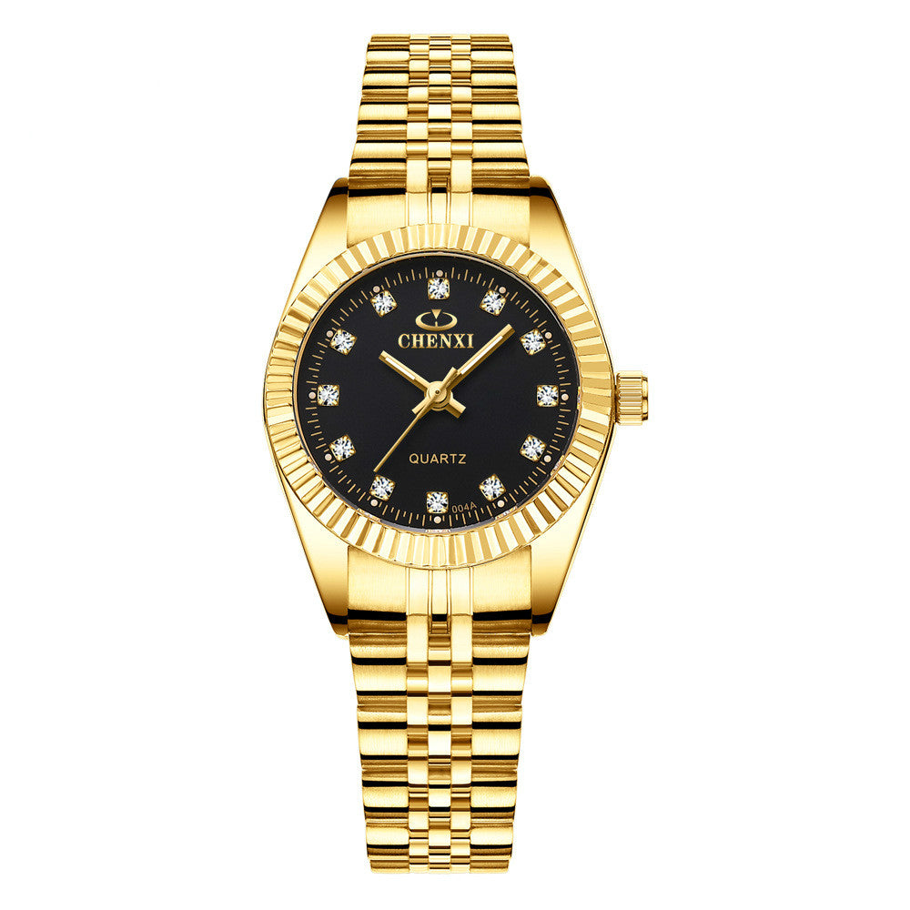 Gold-Tone Watch with Men's and Women's Options