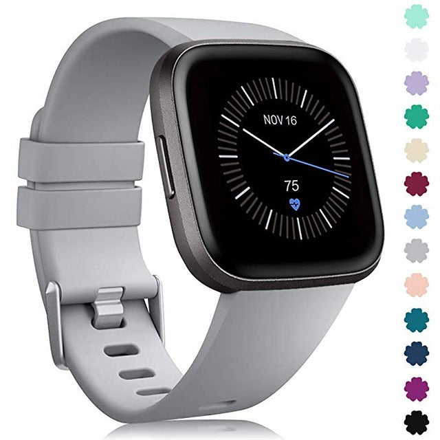 Silicone Sport Watch Strap with Colour Buckle