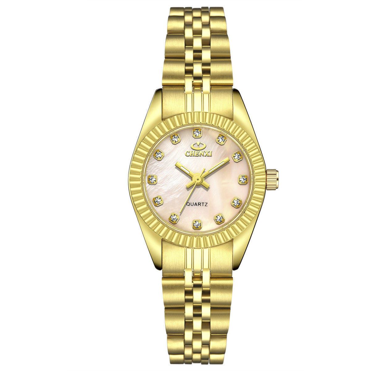 Gold-Tone Watch with Men's and Women's Options