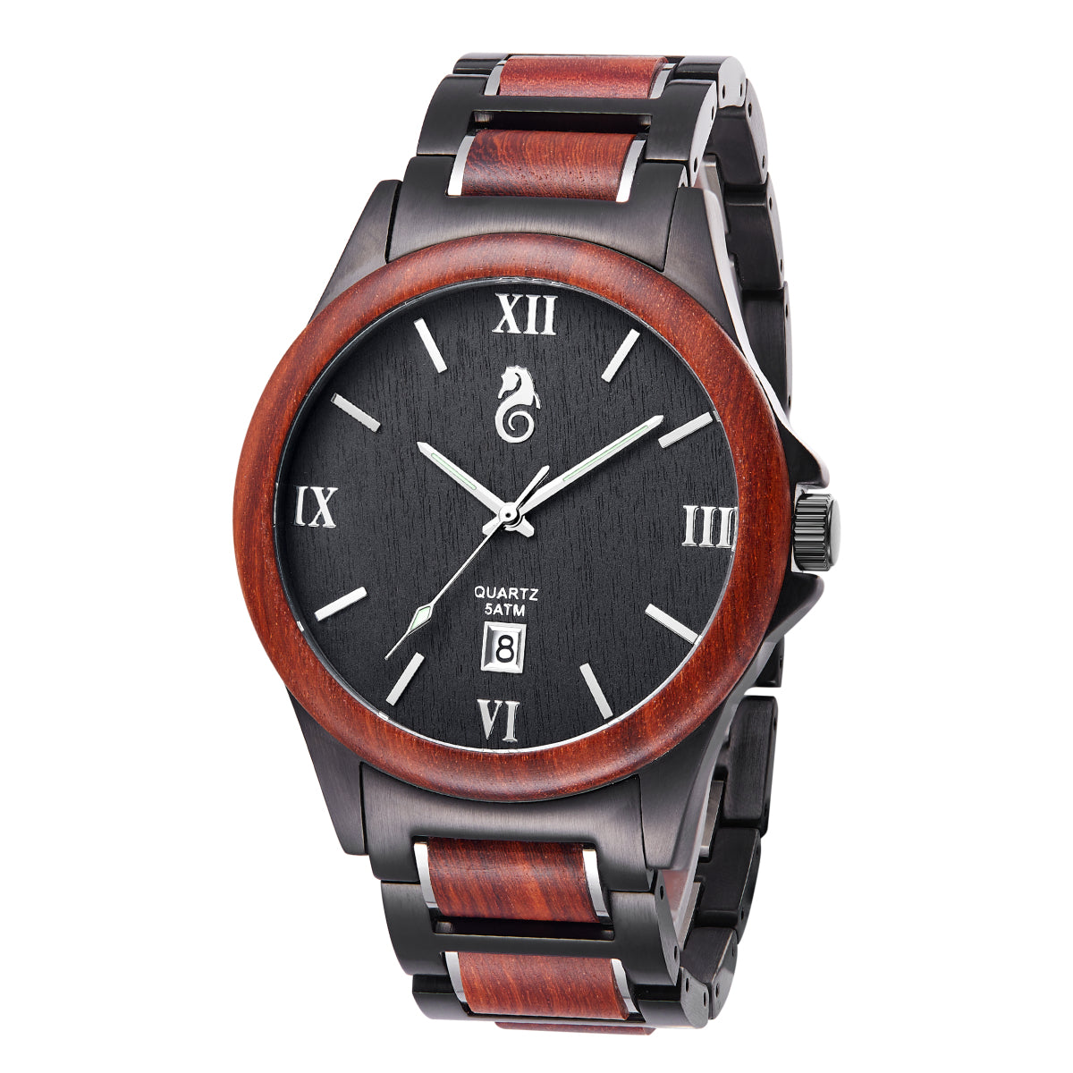 Men's Wood-Style Quartz Watch