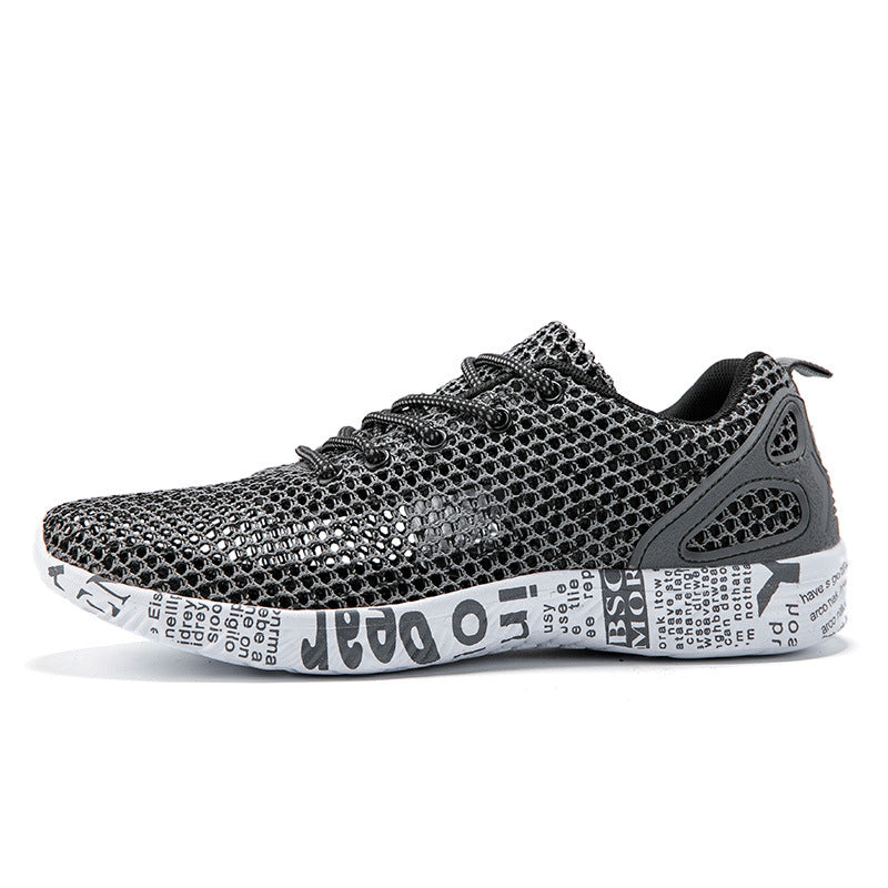 Men's Breathable Lace-Up Sneakers — product view