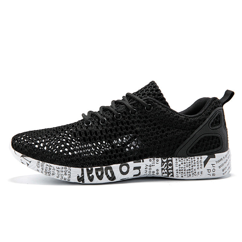 Men's Breathable Lace-Up Sneakers — product view