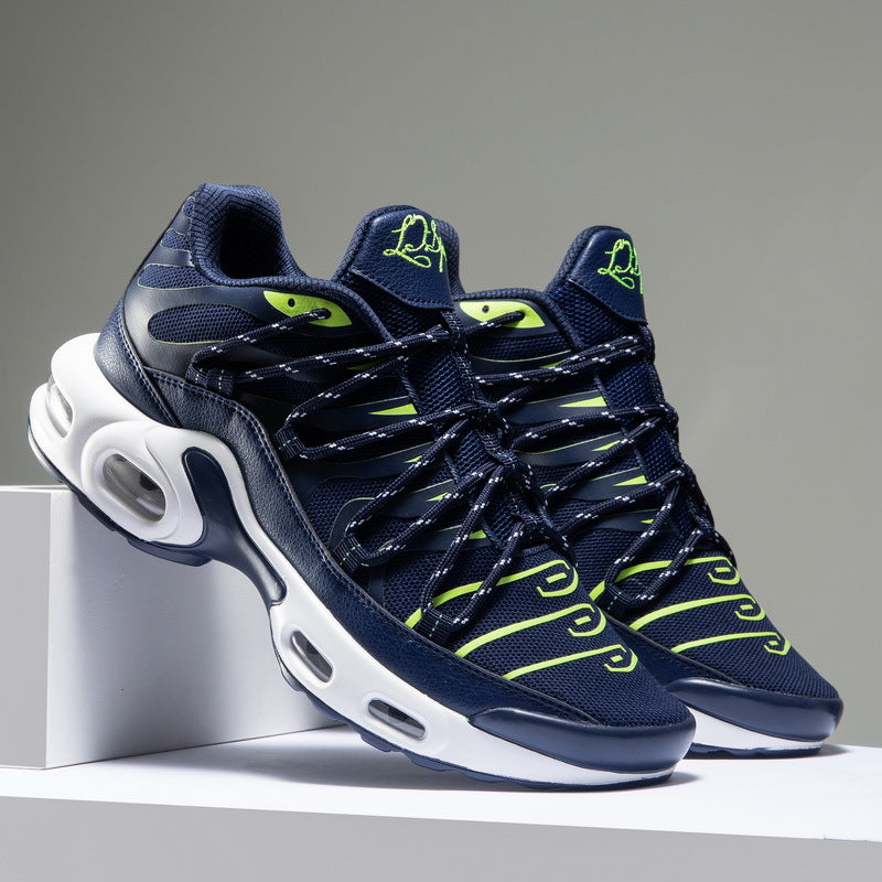 Men's Mesh-Panel Athletic Sneakers — product view