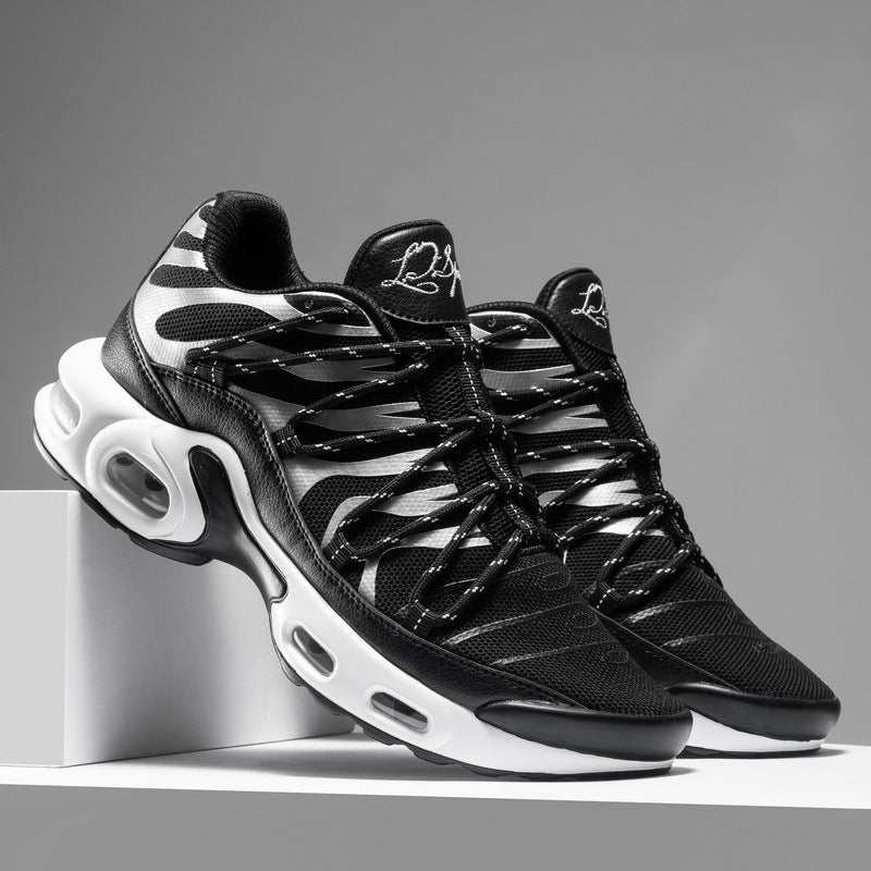 Men's Mesh-Panel Athletic Sneakers — product view