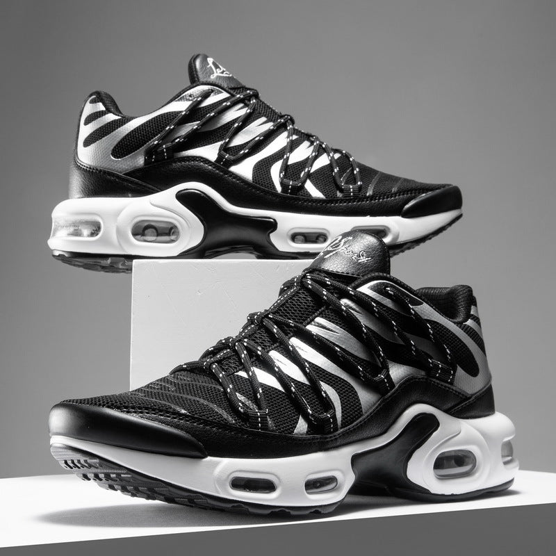 Men's Mesh-Panel Athletic Sneakers — product view