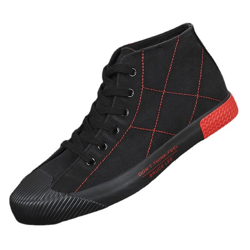 Men's Low-Top Canvas Lace-Up Shoes — product view
