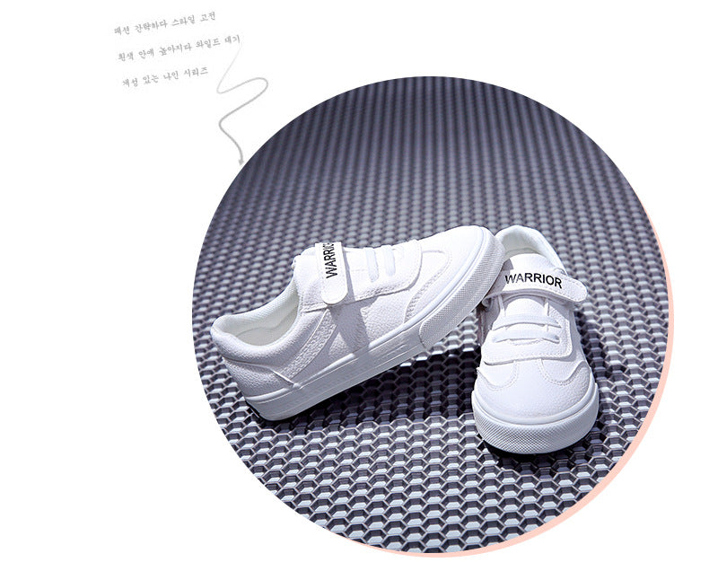 Children's White Casual Sports Shoes