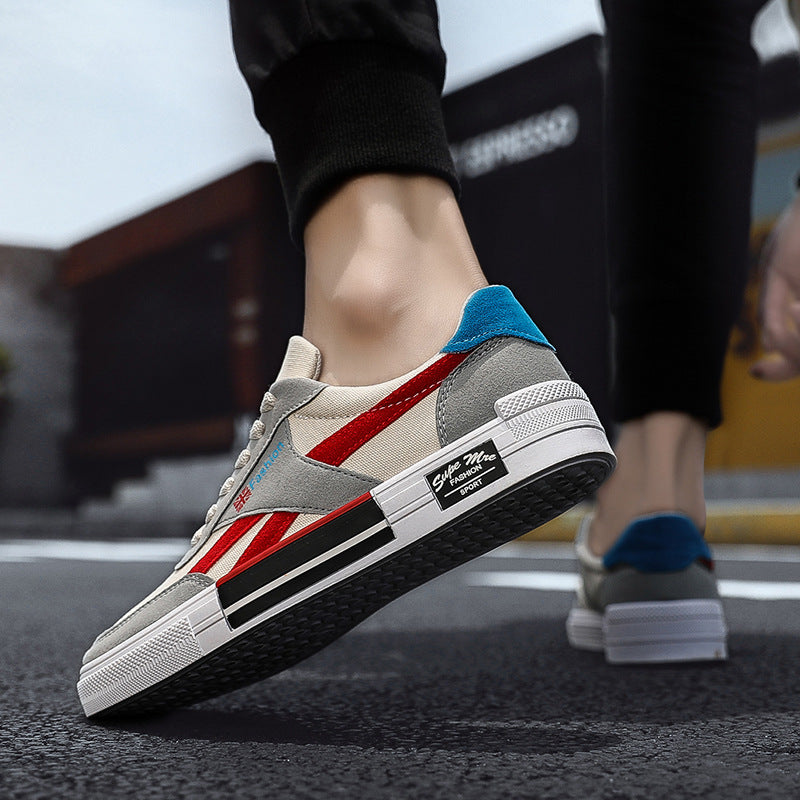 Men's Lace-Up Canvas Sneakers — product view