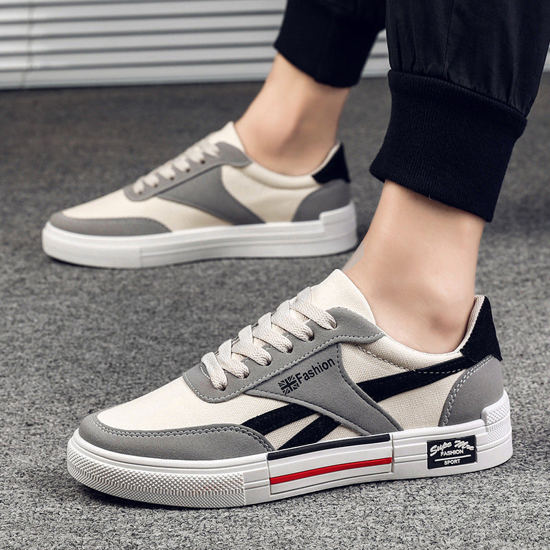 Men's Lace-Up Canvas Sneakers — product view