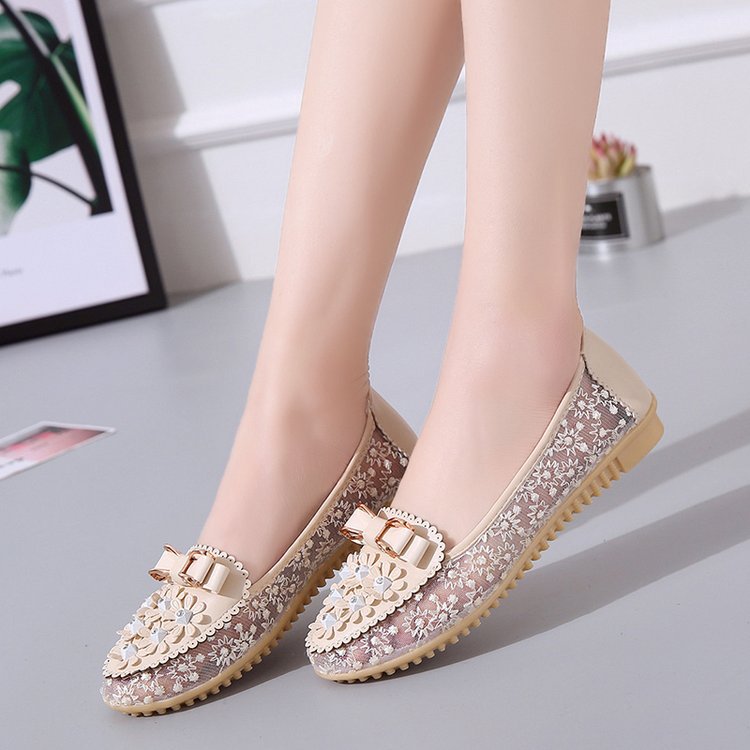 Women's Bow-Detail Mesh Flats