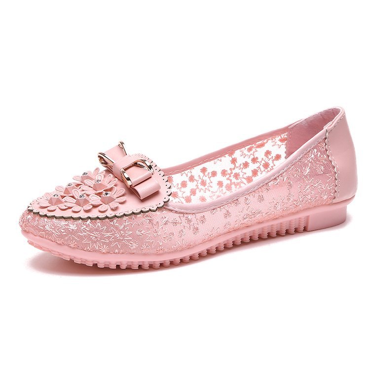 Women's Bow-Detail Mesh Flats