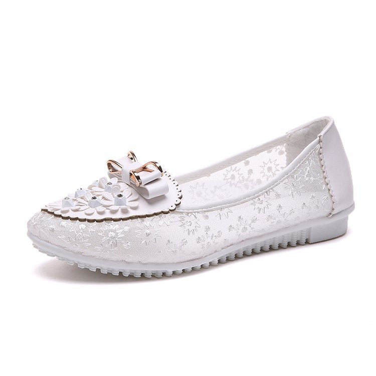 Women's Bow-Detail Mesh Flats