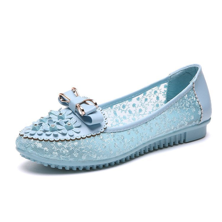Women's Bow-Detail Mesh Flats