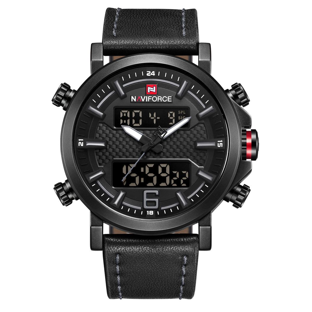 Men's Dual-Display Sports Watch