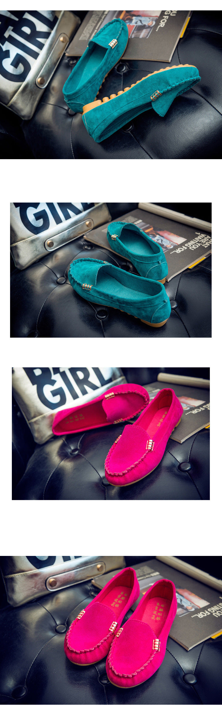 Women's Flat Slip-On Pumps — product view