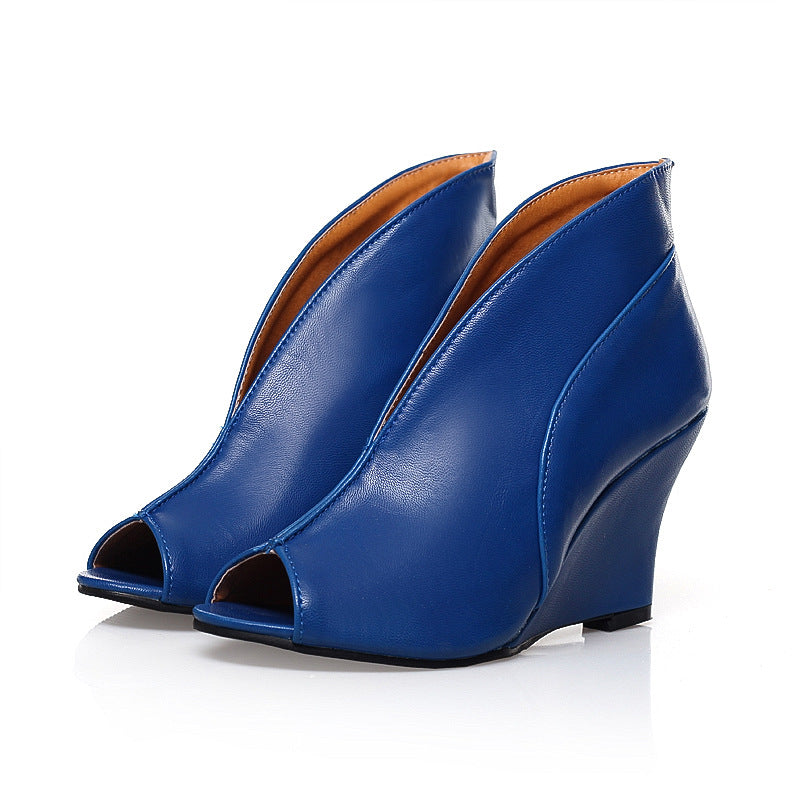Women's Retro Wedge-Heel Shoes