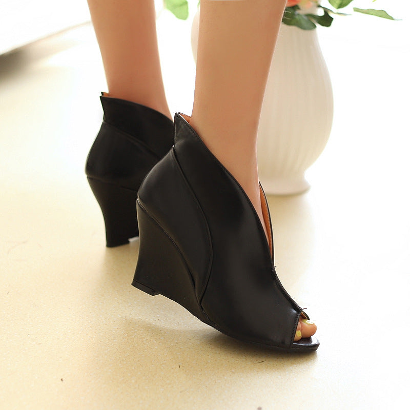 Women's Retro Wedge-Heel Shoes