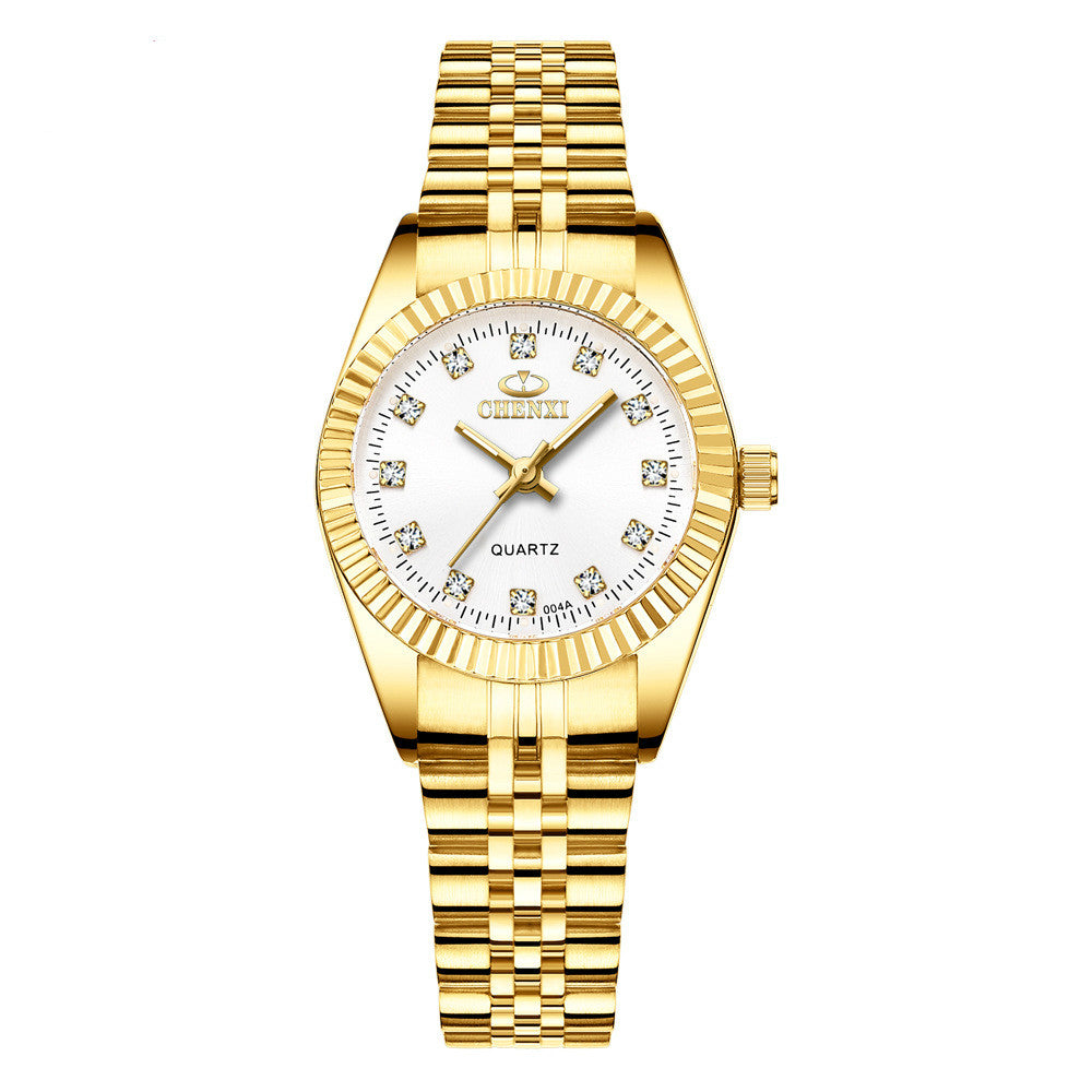 Gold-Tone Watch with Men's and Women's Options