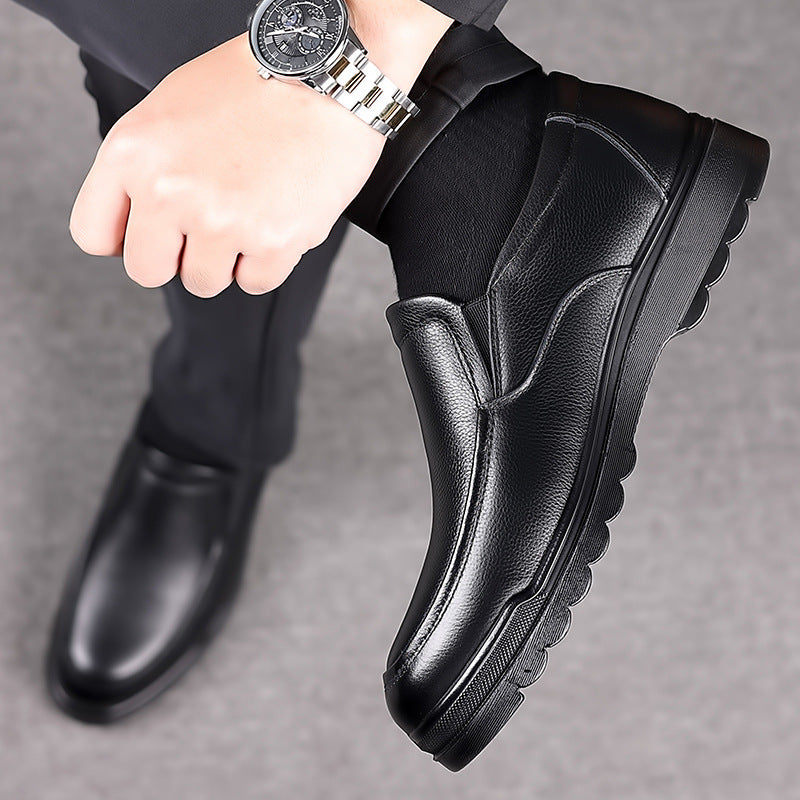 Men's Leather Soft-Sole Casual Shoes — product view