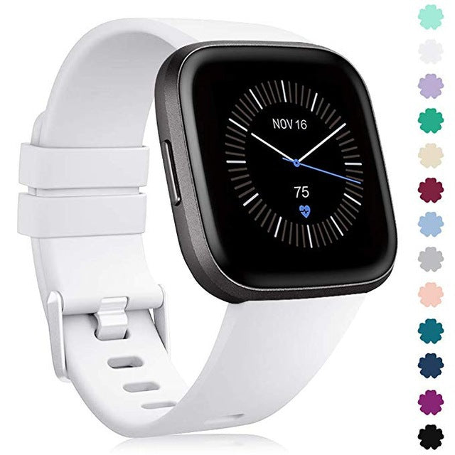 Silicone Sport Watch Strap with Colour Buckle