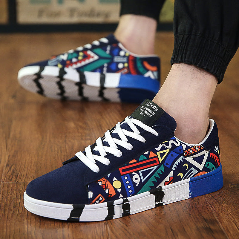 Stitched Casual Lace-Up Shoes — product view