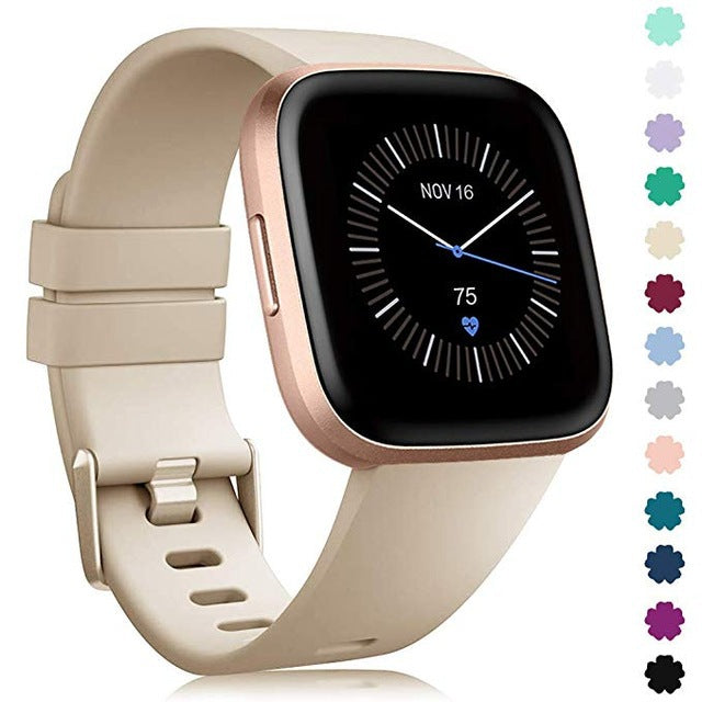 Silicone Sport Watch Strap with Colour Buckle