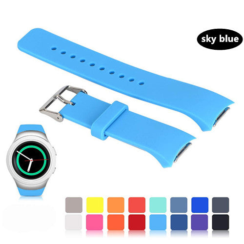 Solid-Colour Replacement Sport Watch Strap