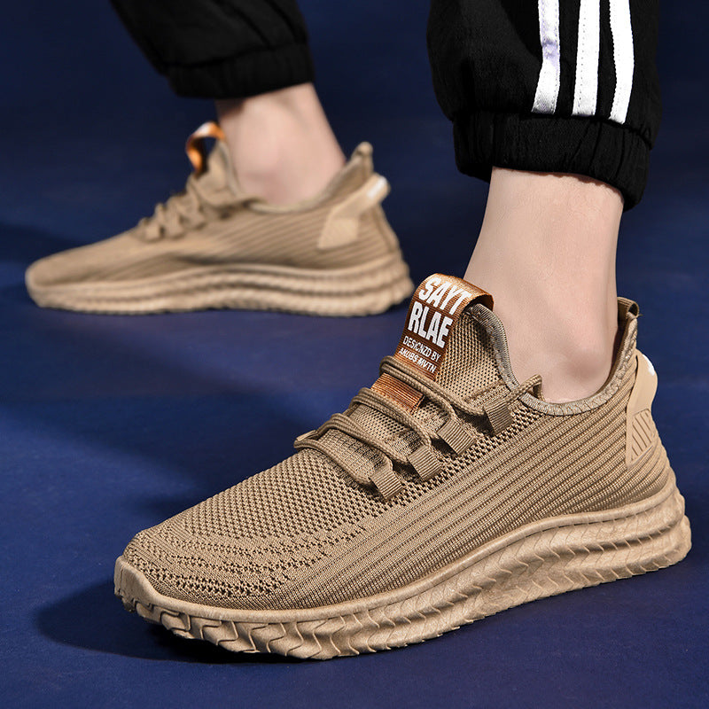 Men's Woven Lace-Up Sneakers — product view