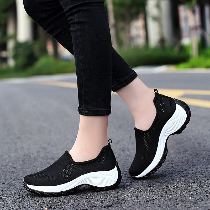 Women's Thick-Sole Slip-On Sneakers