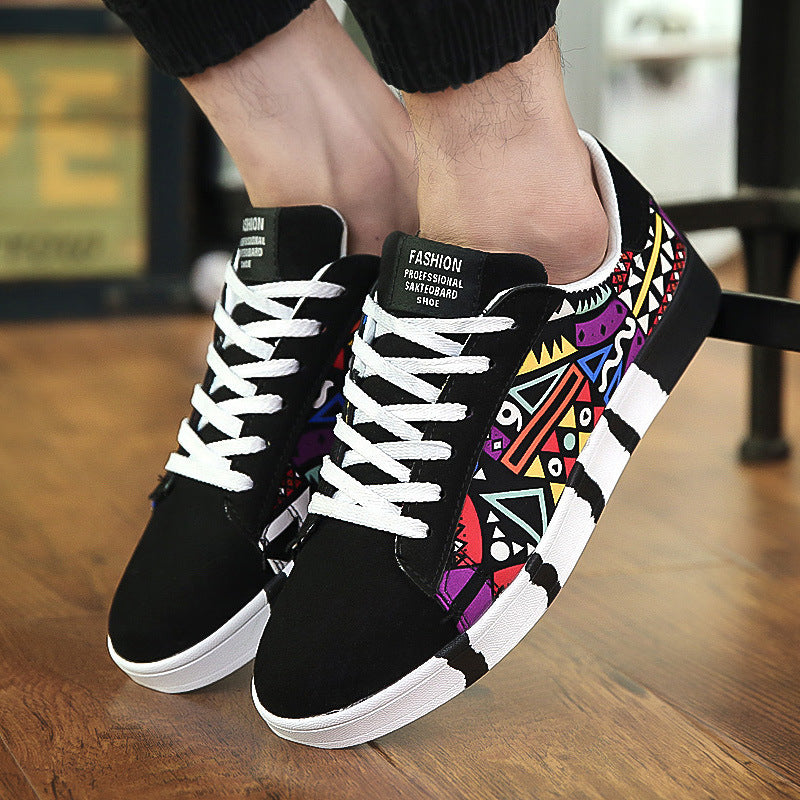 Stitched Casual Lace-Up Shoes — product view