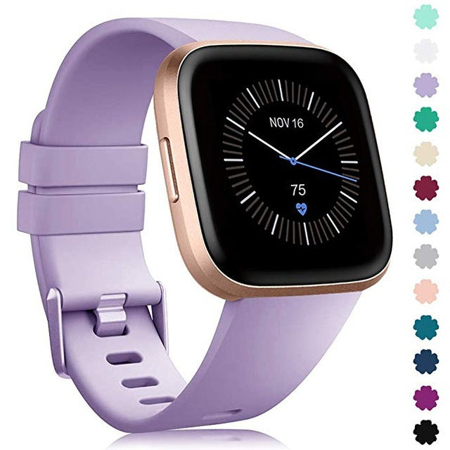 Silicone Sport Watch Strap with Colour Buckle
