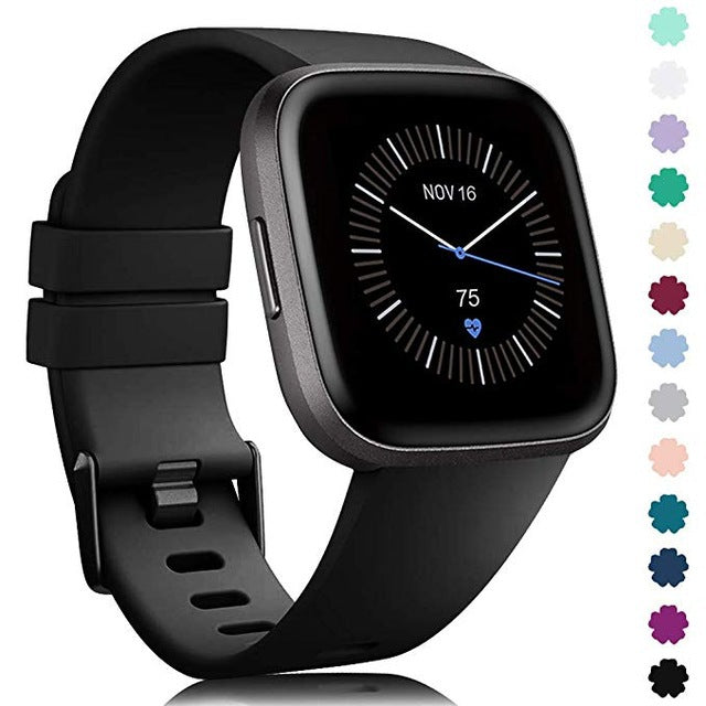 Silicone Sport Watch Strap with Colour Buckle