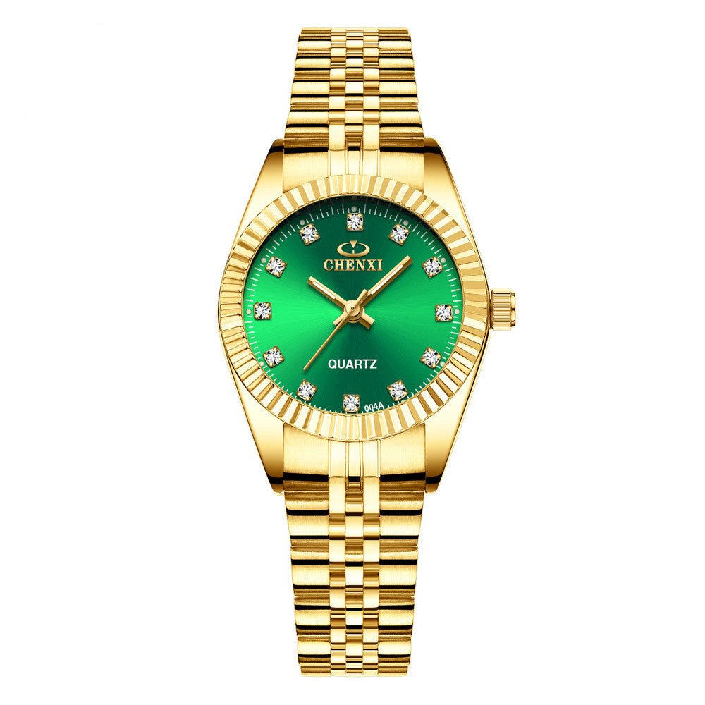 Gold-Tone Watch with Men's and Women's Options