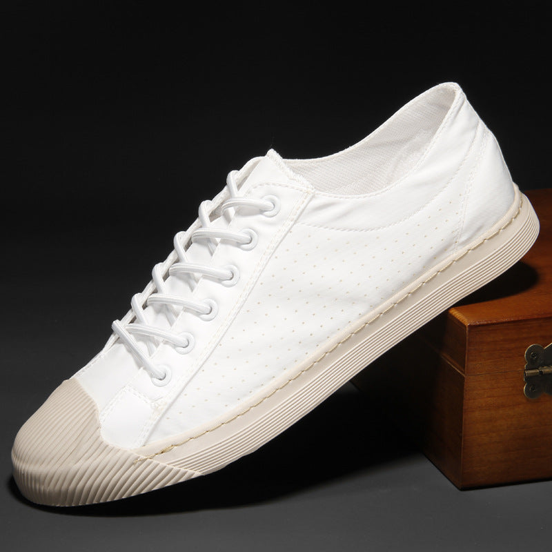 Men's Low-Top Canvas Slip-On Shoes