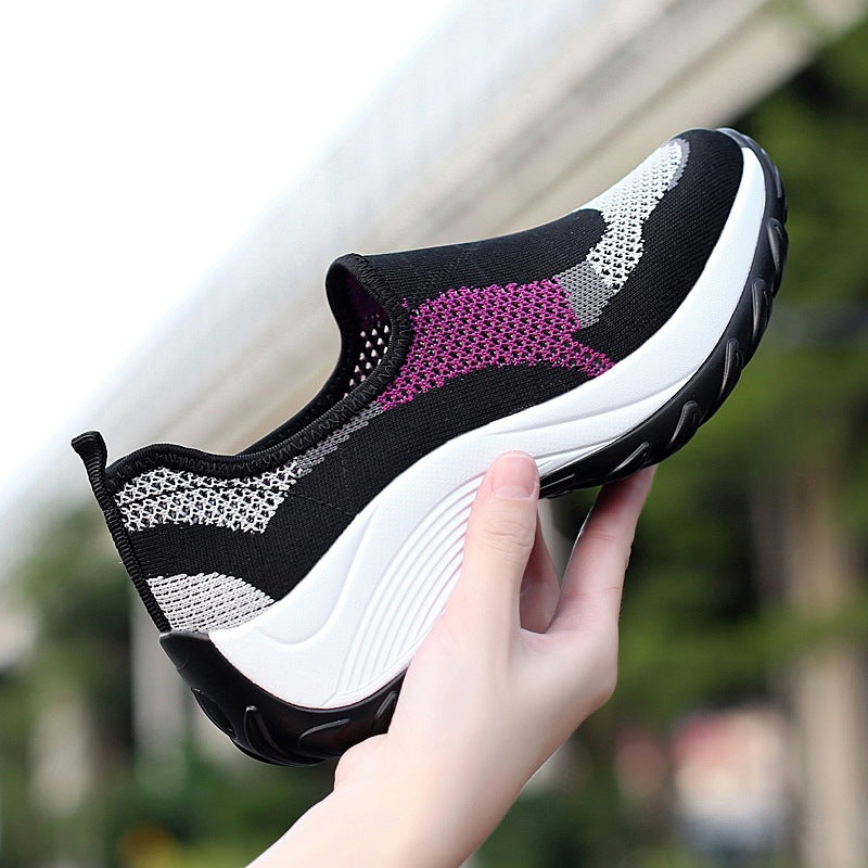 Women's Thick-Sole Slip-On Sneakers