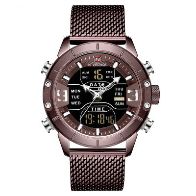 Quartz and Digital Dual-Display Watch