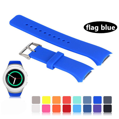 Solid-Colour Replacement Sport Watch Strap
