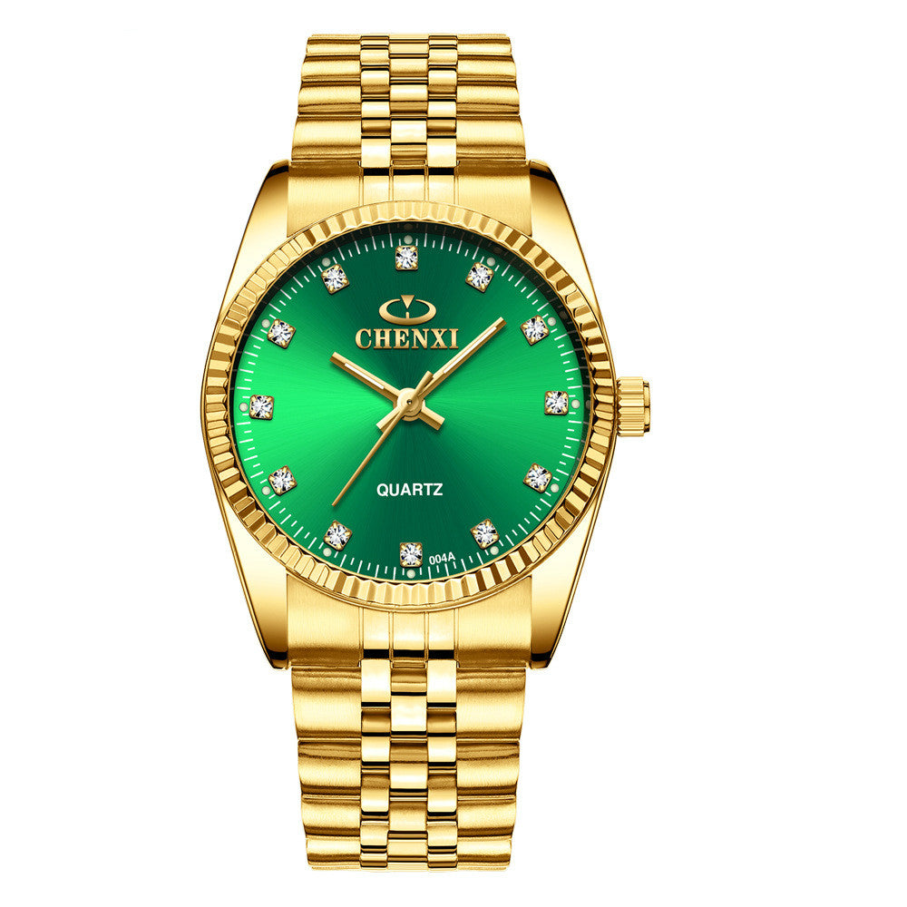 Gold-Tone Watch with Men's and Women's Options