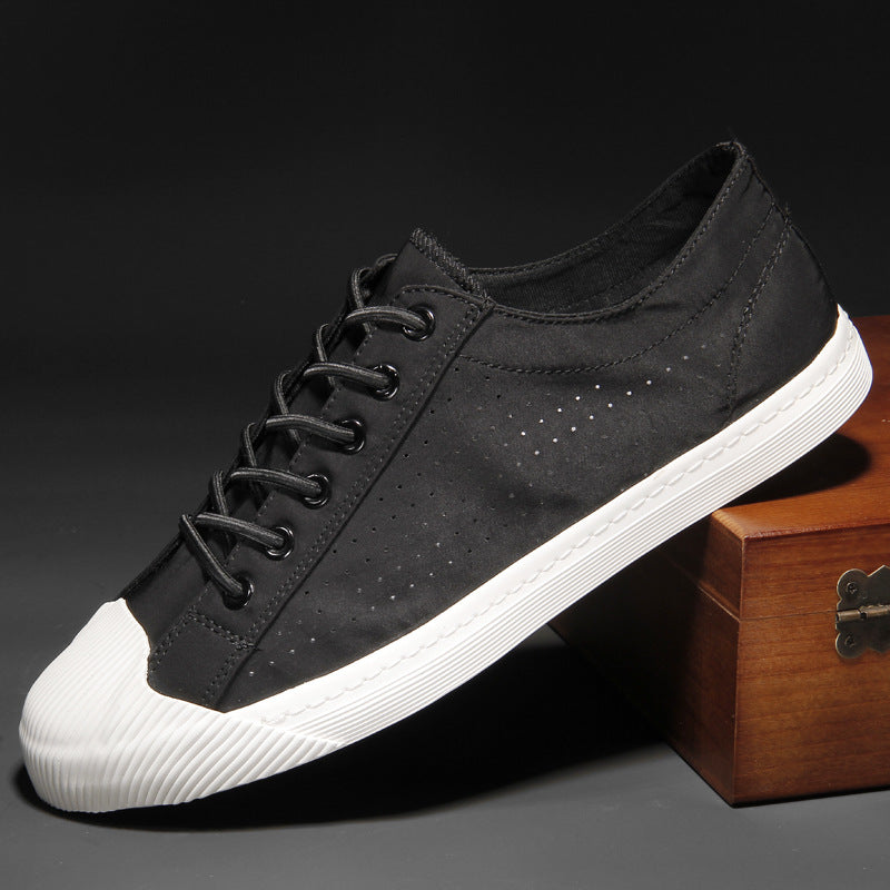 Men's Low-Top Canvas Slip-On Shoes