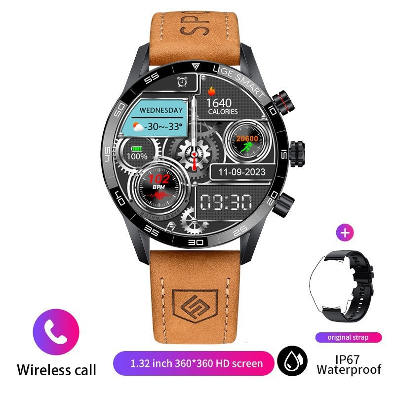 Men's Business-Style Bluetooth Smartwatch