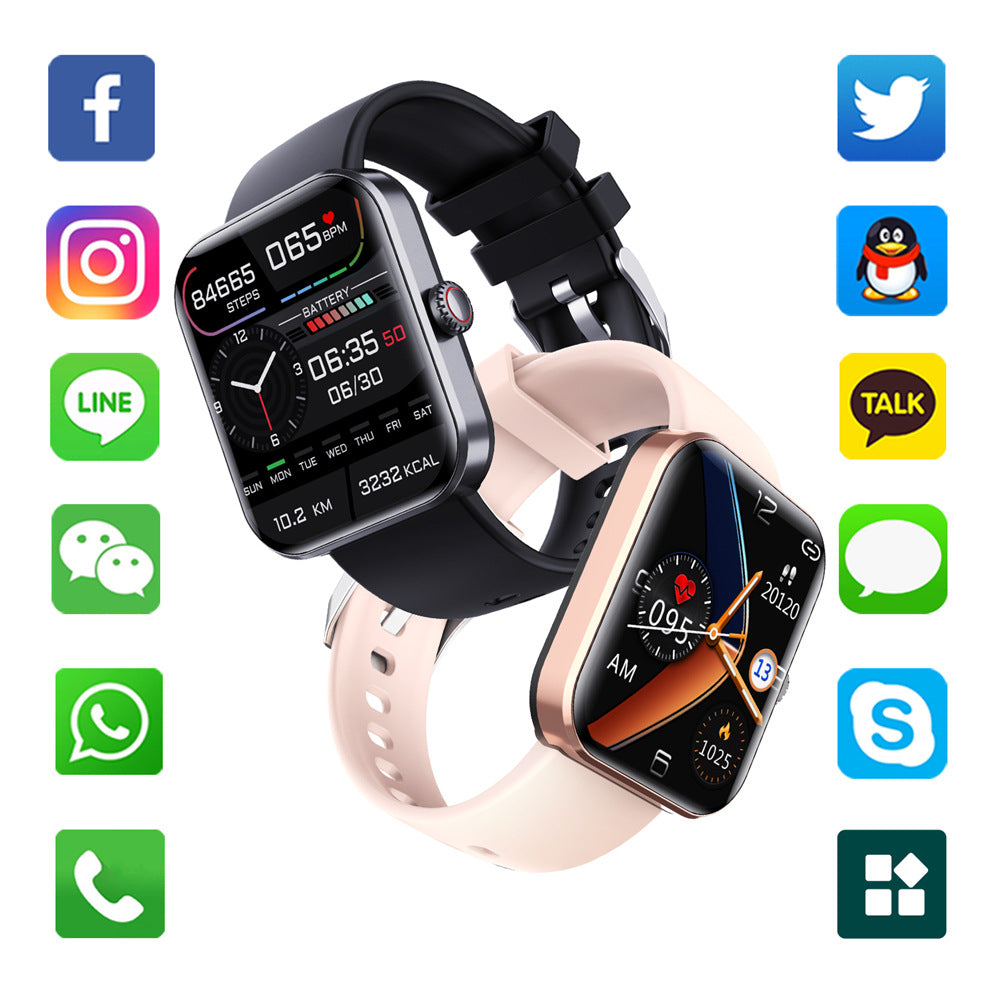 Everyday Smartwatch with Silicone Strap Options