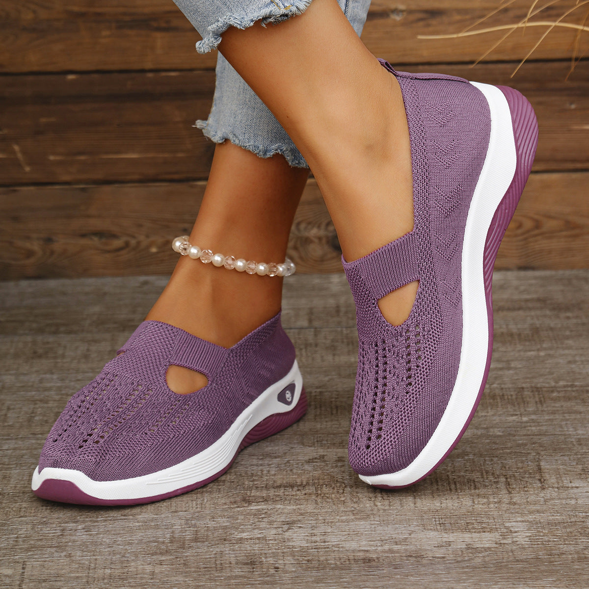 Unisex Lightweight Knit Athletic Sneakers