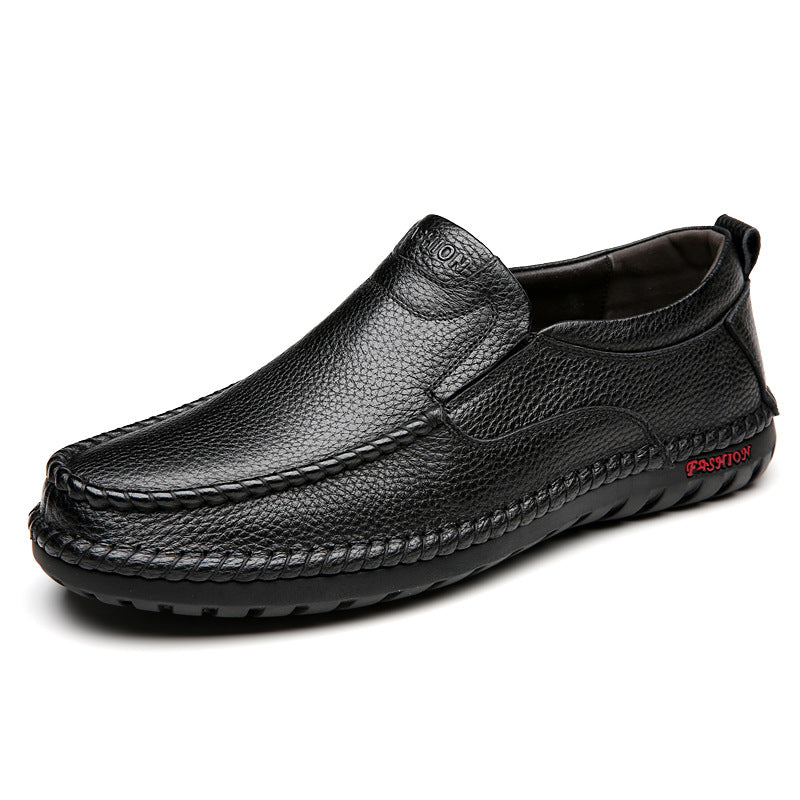 Men's Cowhide Soft-Sole Casual Shoes