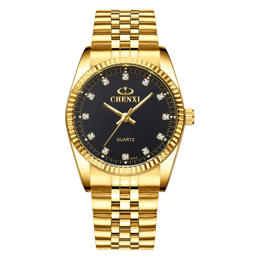 Gold-Tone Watch with Men's and Women's Options