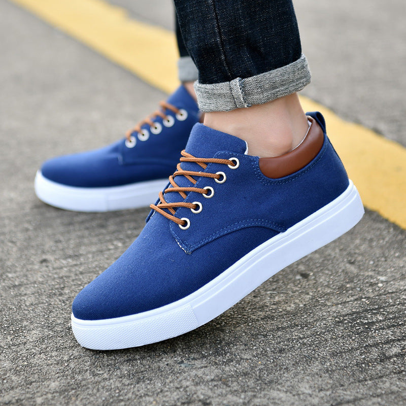 Men's Flat Canvas Sneakers — product view