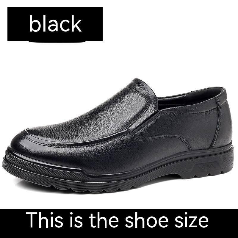 Men's Leather Soft-Sole Casual Shoes — product view