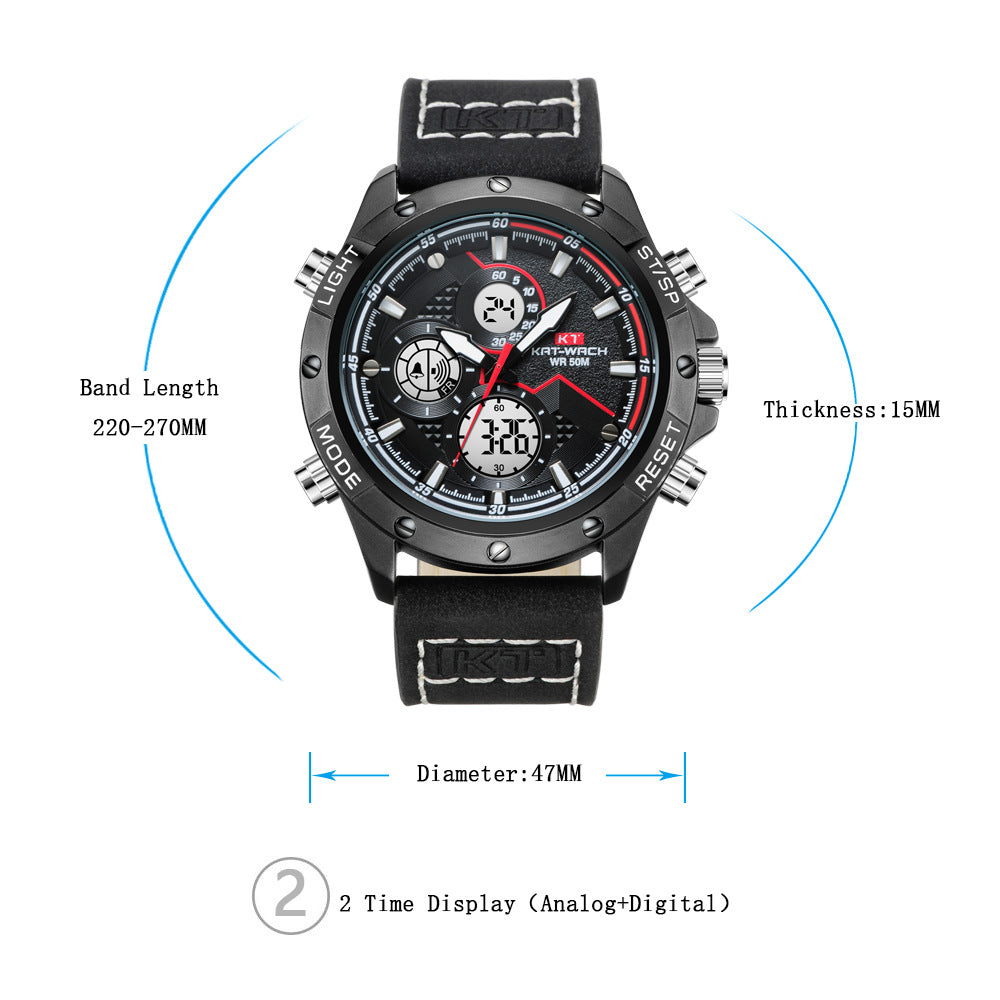 Men's Multifunction Digital Sports Watch
